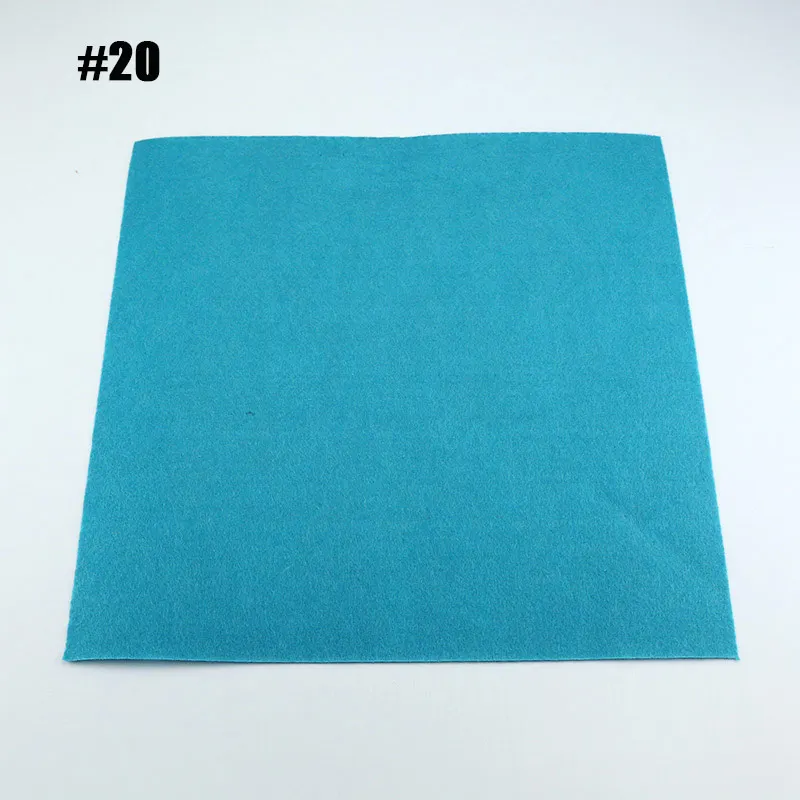 1 Sheet 30X30 см фетровая ткань 40 цветов на выбор Нетканая рукоделие DIY шитье ручная работа 1 мм Think Feltro Colth 1 лист/упаковка - Цвет: 1 Sheet