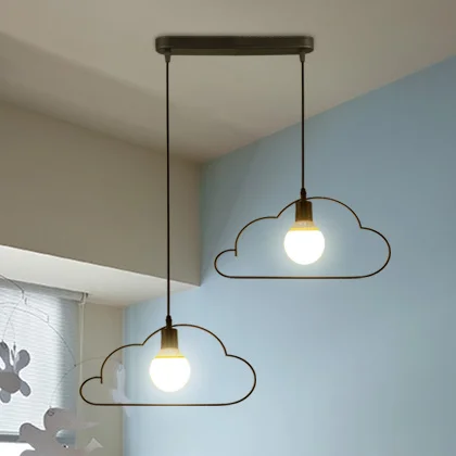 Современный мультяшный простой креативный железный светильник белого/черного