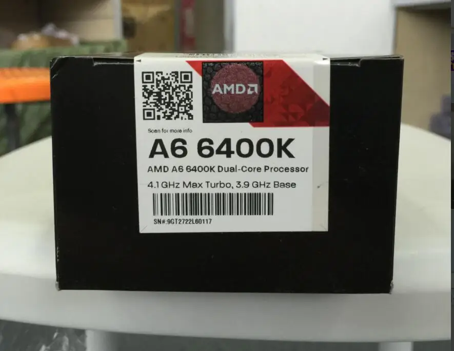 AMD A6 Series 6400K 6400 двухъядерный процессор APU FM2 100% рабочий для настольного