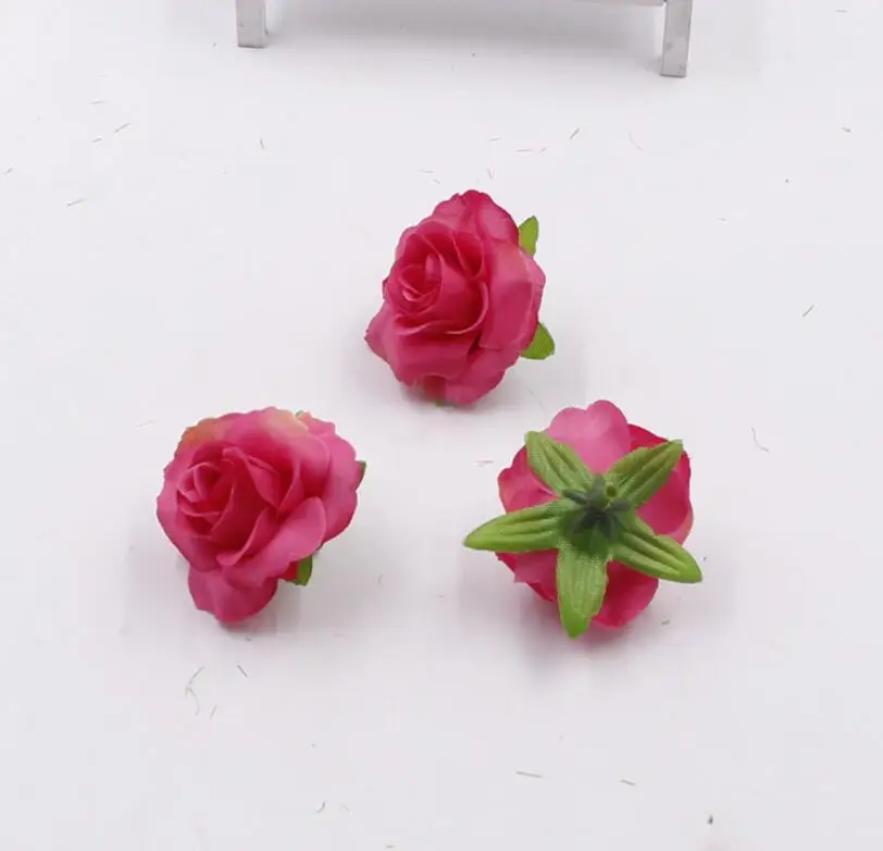 Шелковые цветы розы головок DIY Свадебный декор coloful удивительный дом вечерние