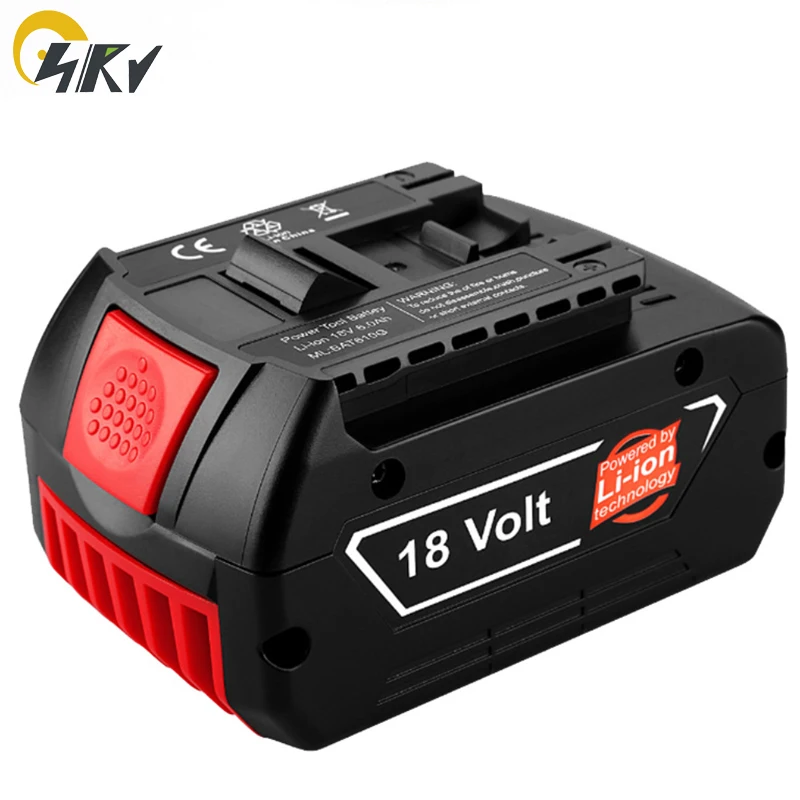 Литий ионный аккумулятор BAT609 BAT618 18 в 6 Ач для дрели Bosch BAT609G BAT618G 24618 2 607 336