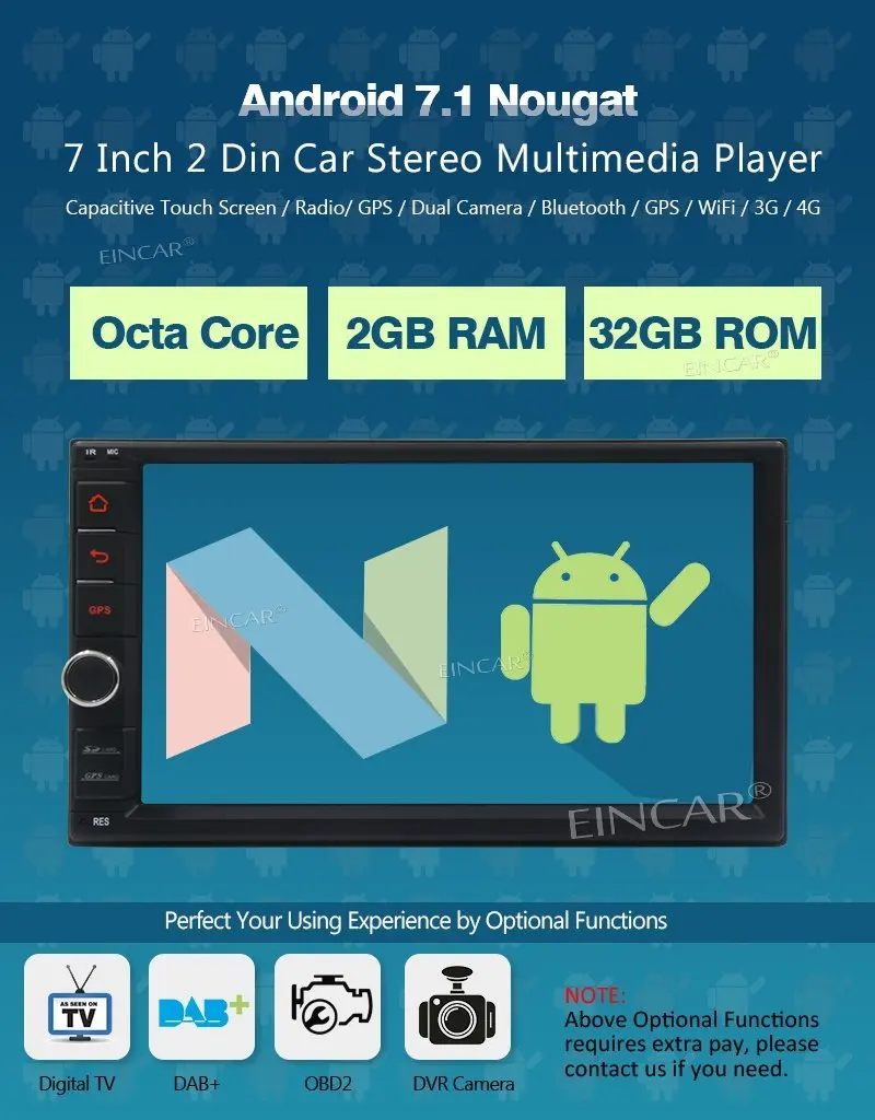 Android автомобильная стереосистема Bluetooth 2 Din 7 &quotавтомобиль радио gps стерео система