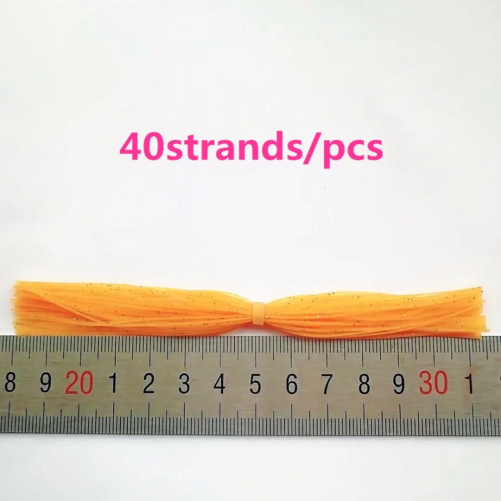

50 Bundles 13cm Length Fly Tying Rubber Threads Skirts Silicone Straps for Flies Lure Beard wire Making---74