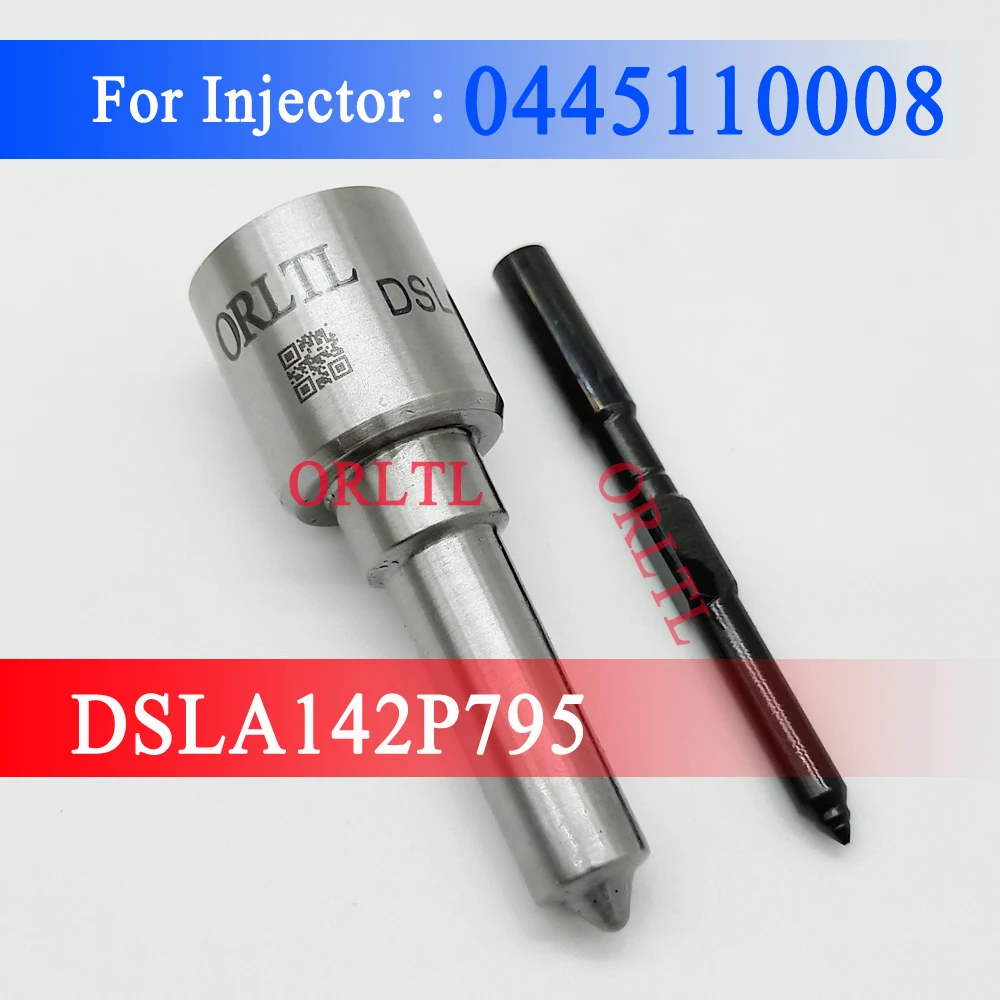 

ORLTL Diesel Fuel Injector Nozzle DSLA142P795 (0433175196) Black Needle Nozzle DSLA 142P 795 sprayer Gun Nozzle for 0445110008