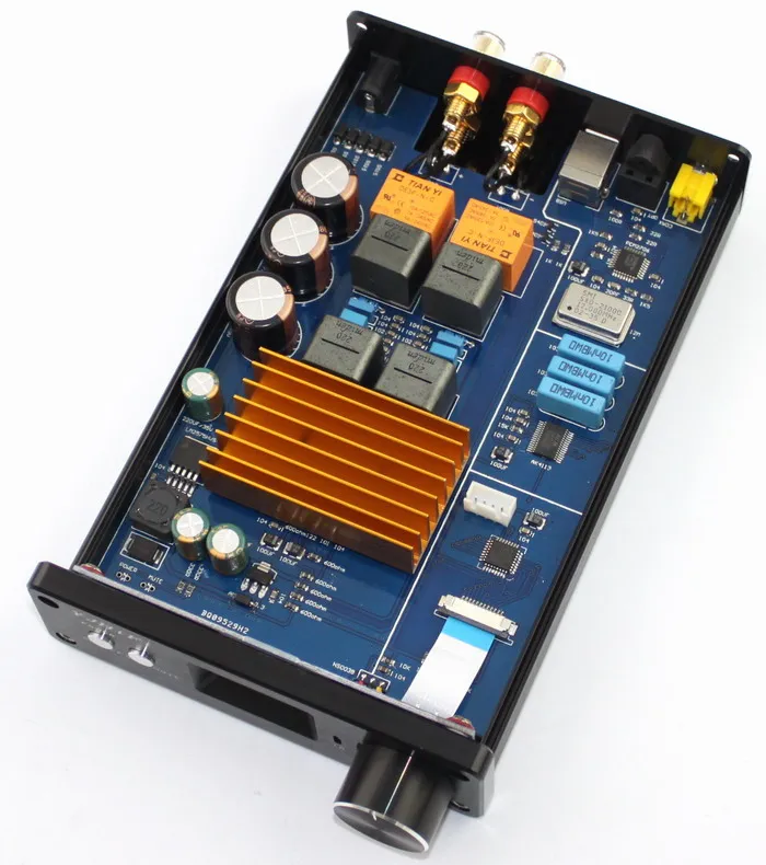 KYYSLB 2019 STA326 OLED 2 0 Мощный чистый цифровой усилитель маленький мини Hi Fi домашний