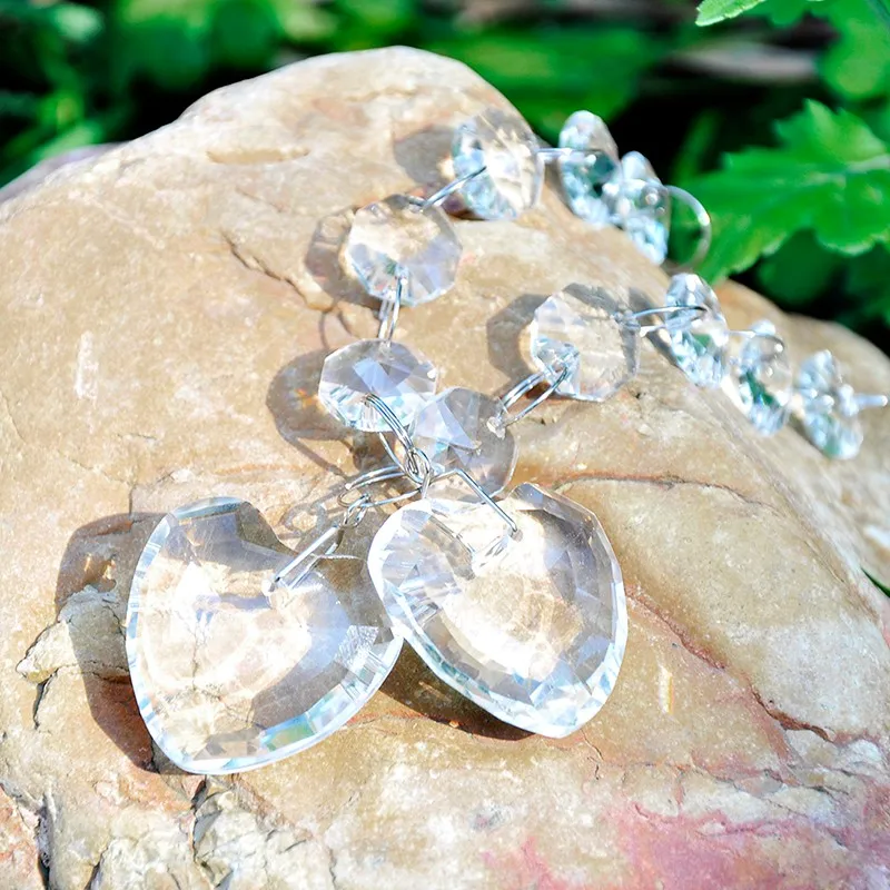 H& D 5 шт. кристаллы для люстры украшения Висячие призмы фэншуй Suncatcher Радужная подвеска чайник(сердце Висячие капли