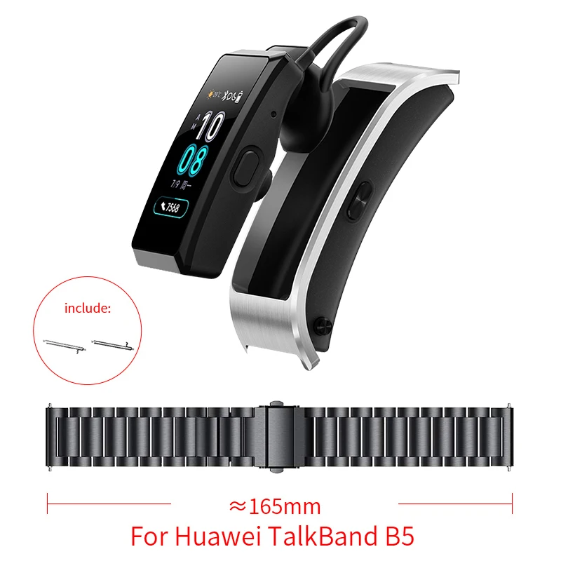 Ремешок для часов из нержавеющей стали для huawei TalkBand B5 ремешок для часов Миланская петля сменный Браслет быстрая установка