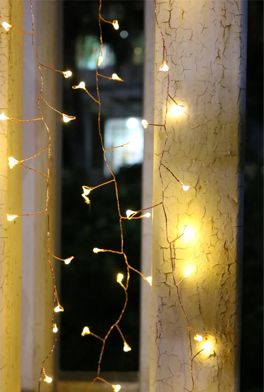 33ft 300LED кластера гирлянды ветви дерева на открытом воздухе Медный провод