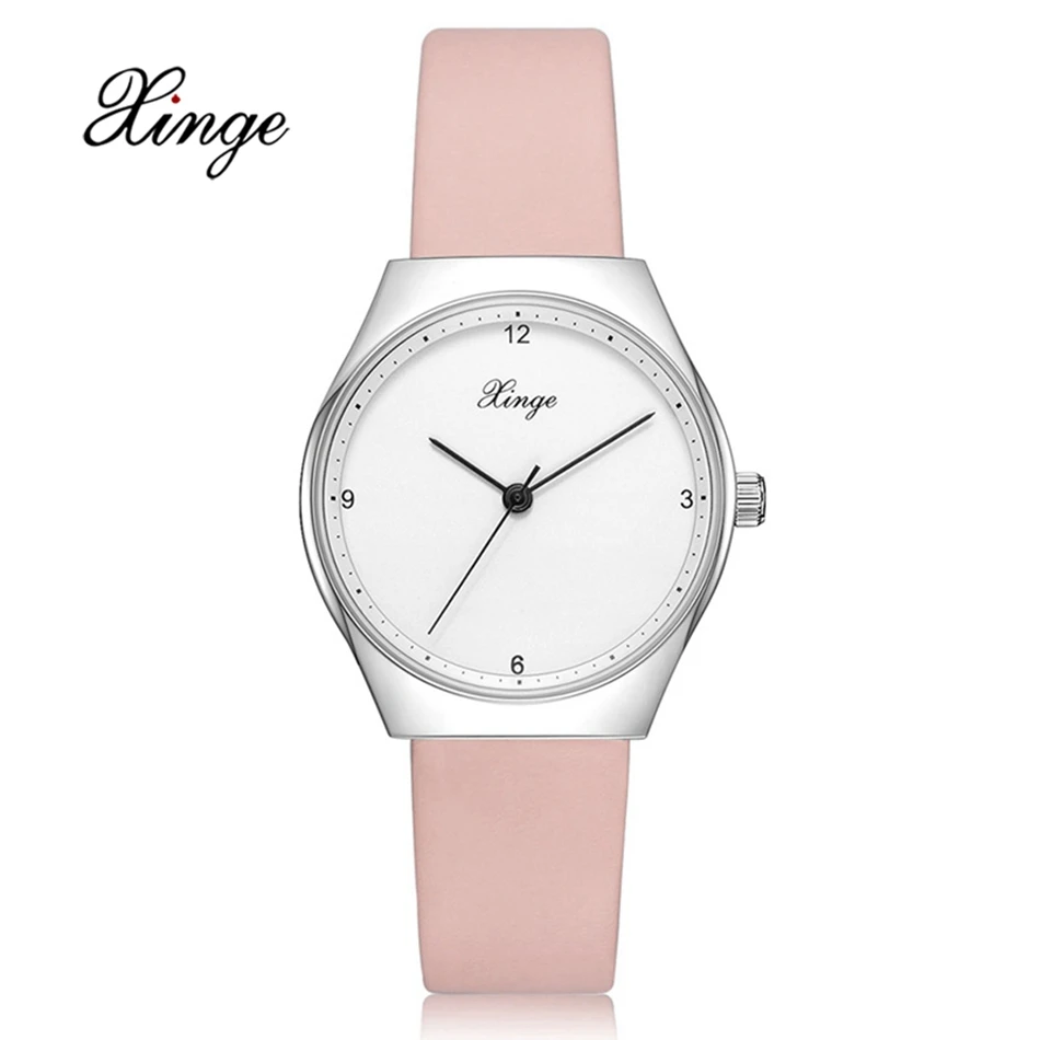 Xinge абсолютно часы для Для женщин Сладкий Розовое платье Jewelry Кварцевые Часы