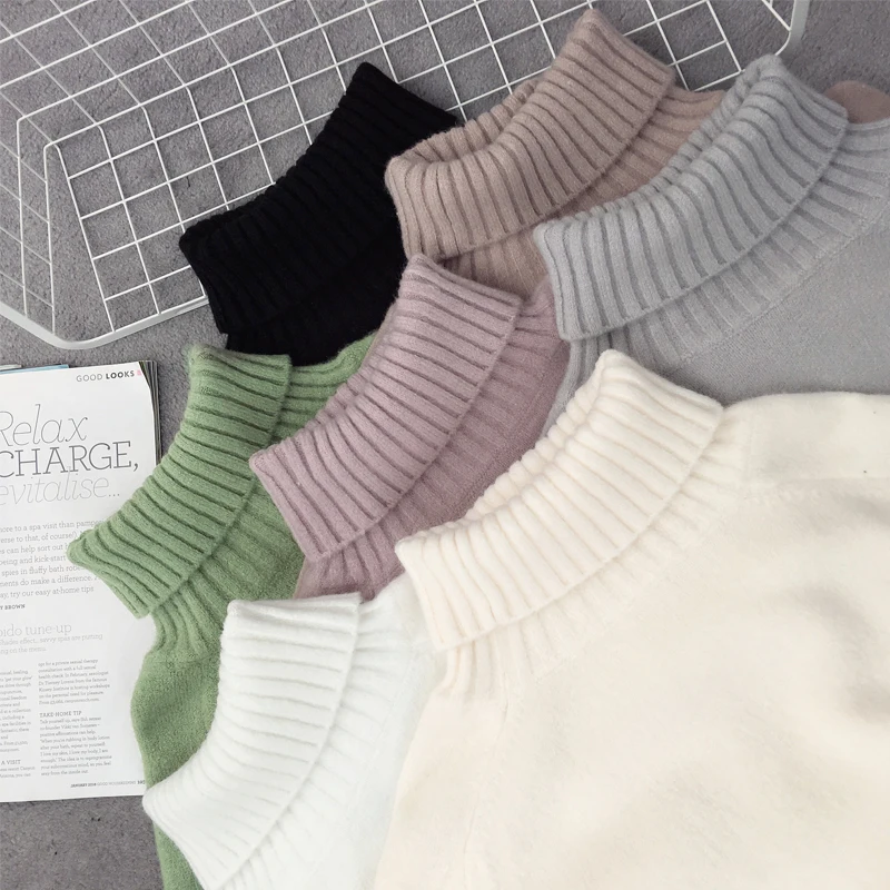 Новинка 2019 зимний женский свитер OHCLOTHING с длинными волосами корейский свободный
