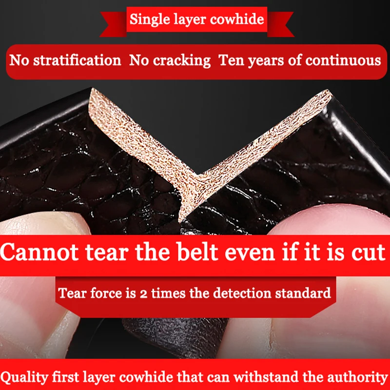 Мужской ремень из натуральной кожи роскошный брендовый дизайнерский