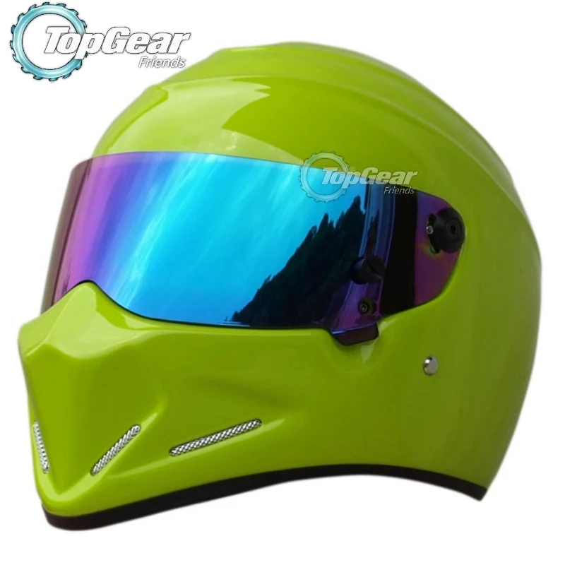 Green H Color VIN Для TopGear шлем Стига Capacete Casco De Collectable как Симпсон-красный или зеленый шлем со многими стилями козырьков/ Stig - Цвет: Green H Color VIN