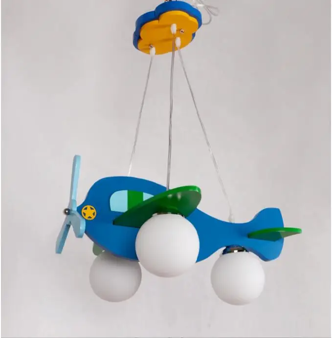Детский Светильник, плоское стекло, милые лампы для детских комнат, детский потолочный светильник, декоративный светильник для детской комнаты - Цвет корпуса: blue