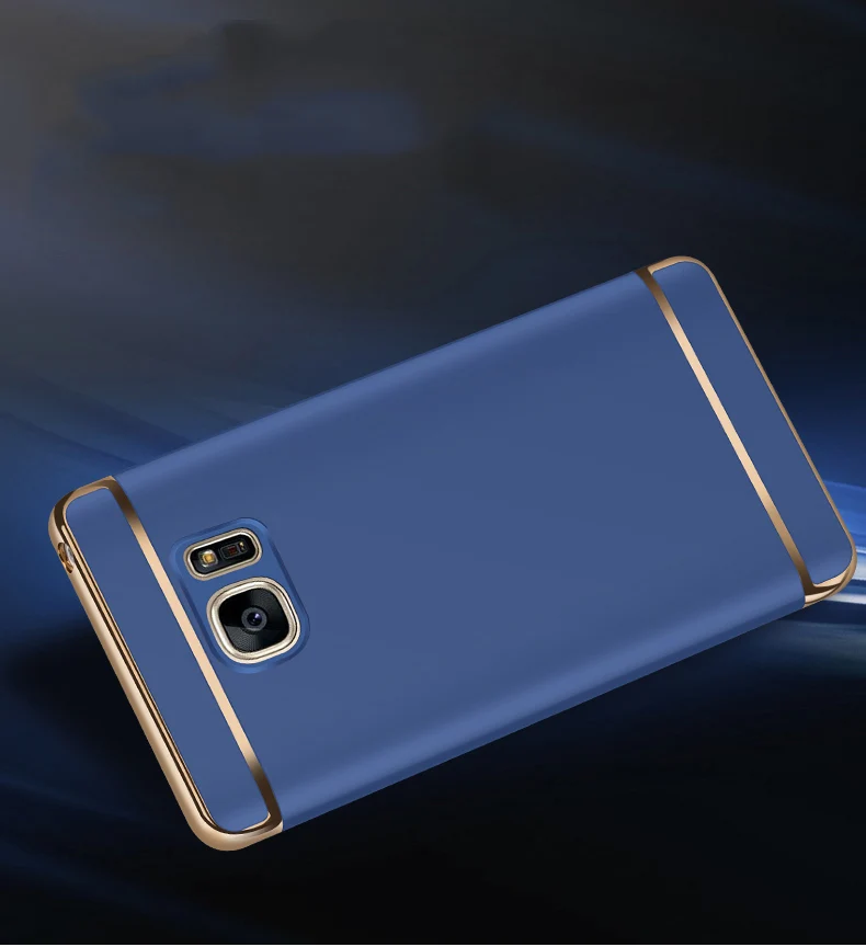 Чехол для samsung Galaxy S6 Edge чехол телефона сумка 3 в 1 роскошный пластиковый жесткий