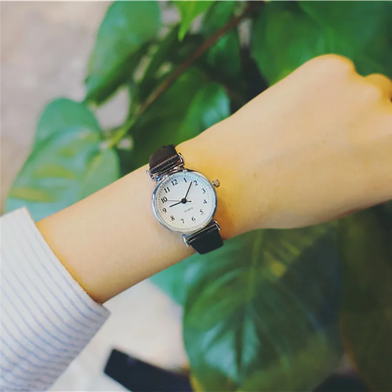 Женские Кварцевые аналоговые наручные часы с маленьким циферблатом Изысканные