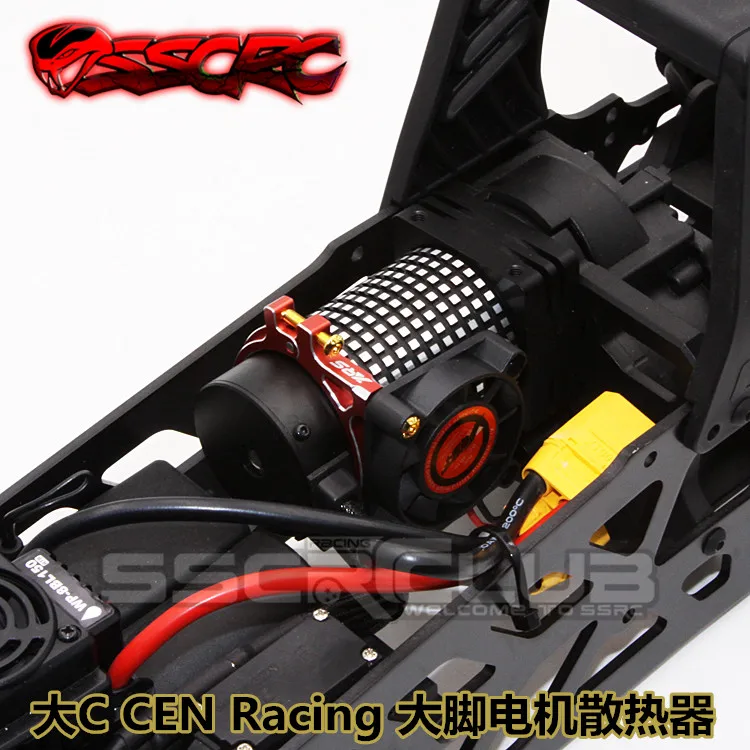 Радиатор xrsracing с радиатором для CEN Racing Colossus XT monster truck 40x40x10 мм|motor bracket|motor heat sinkbracket
