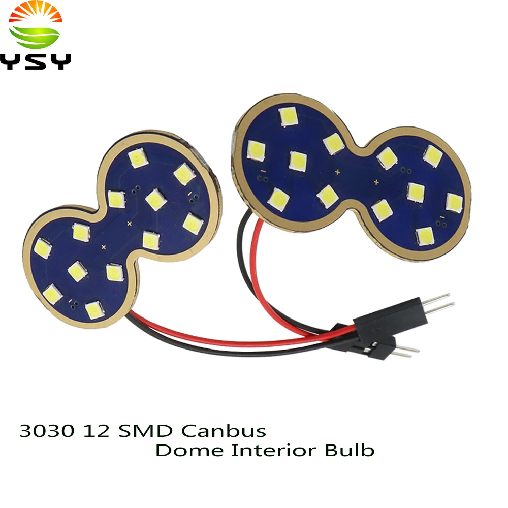 YSY 50 шт. Новый Canbus без ошибок C5W C10W 3030 12smd Светодиодная панель лампа для чтения