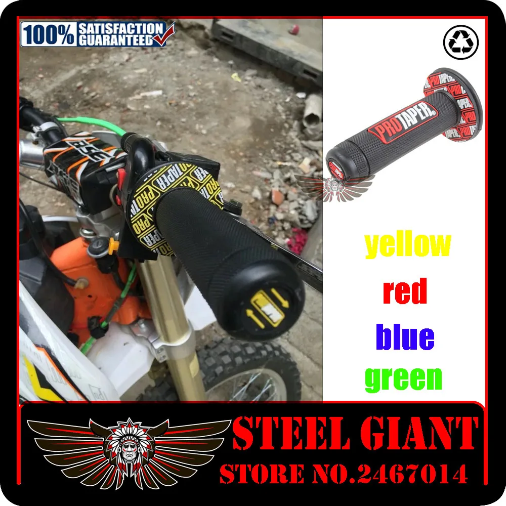 PROTAPER мотоцикла DIRT PIT BIKE Мотокросс 7/8 &quotРуль резиновый гелевый кожаный чехол