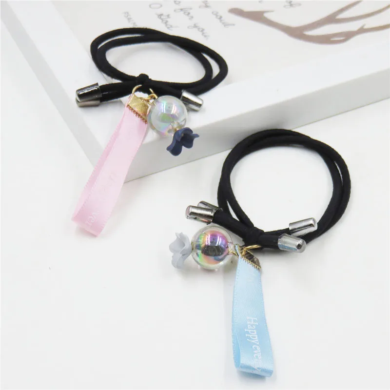 1 шт. Лента шар цветок эластичные резинки для волос девочек богемный головной