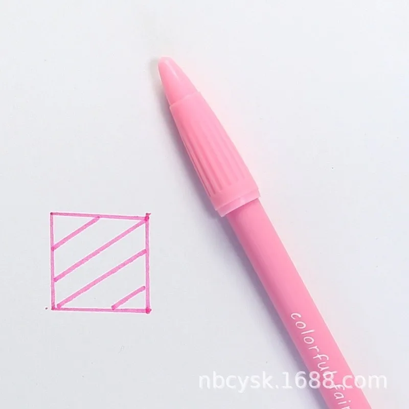 Bright pink 1 шт.(36 цветов) акварельные кисти маркеры для детей художественные школьные FineLiner принадлежности для рисования - Цвет: Bright pink