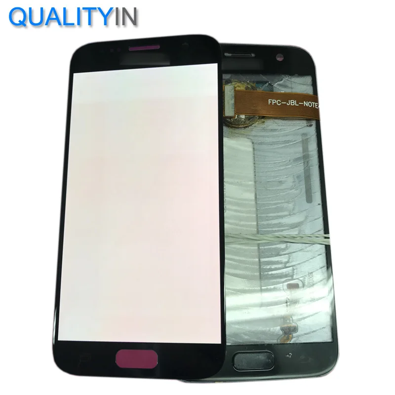 Для samsung Galaxy S6 плоский G920 S7 G930 сенсорный экран дигитайзер сенсор красный сжигание