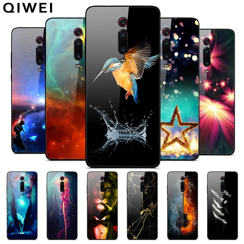 Чехол для Xiaomi Mi9T закаленное стекло жесткая задняя крышка из поликарбоната Mi 9 T Pro