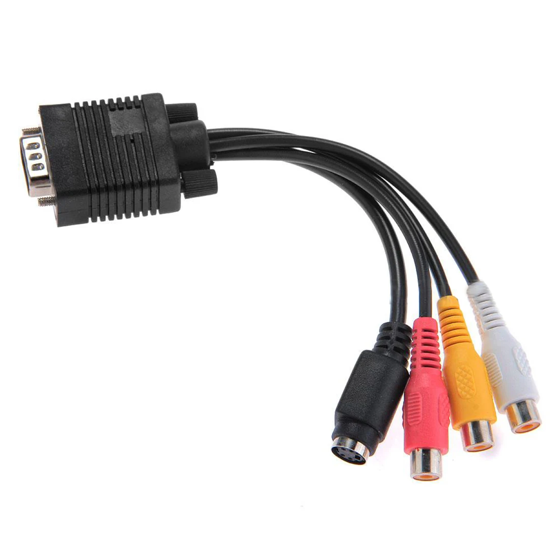 Centechia Pc VGA папа к S Video 3 RCA Женский Композитный Av Tv Out адаптер кабель Компьютерные