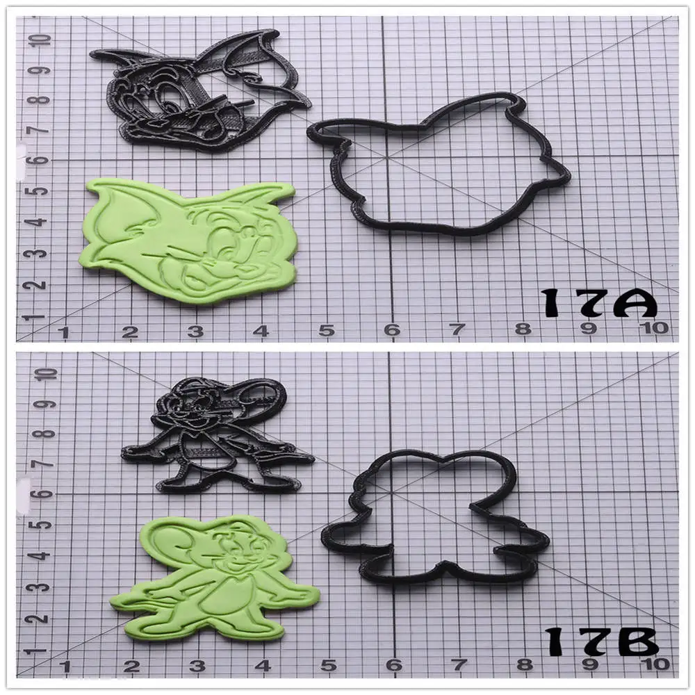 Популярная пленка Том и Джерри форма печенья резак набор на заказ 3D Печатный для