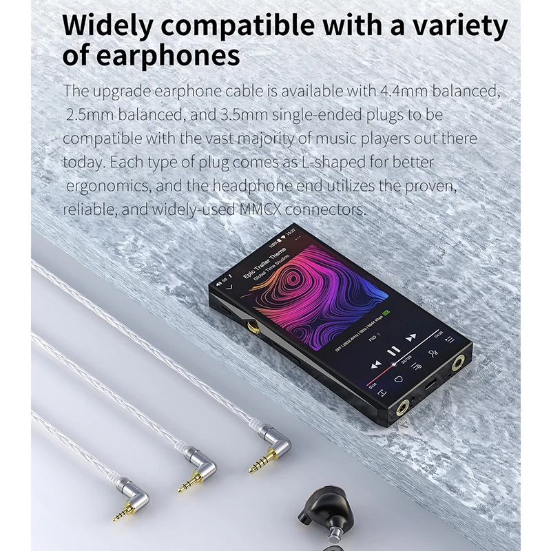 Монокристаллический серебряный кабель для наушников FiiO LC-2.5D LC-3.5D LC-4.4D Litz F9 PRO FH1 M11