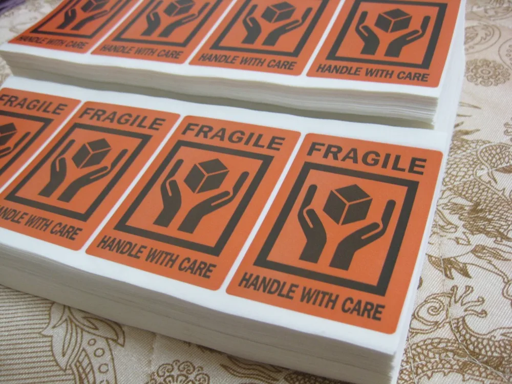 

2000pcs/lot 51x76mm FRAGILE HANDLE WITH CARE Self-adhesive Shipping Label Sticker,Item No.SS20