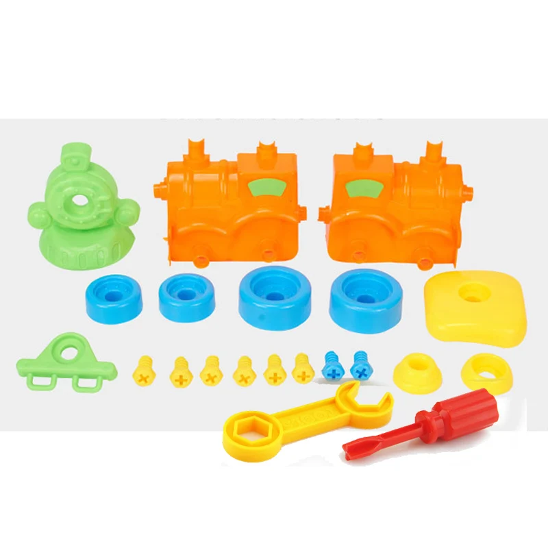 DIY Disassembling Jigsaw Building Assembled Toys Children's Blocks Toy With Tool Clamp Screwdriver Educational Kids | Игрушки и