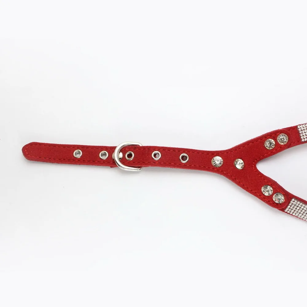 Rhinestone Pets Chest Straps Double-deck Exceed The Dog. Soft Down Noodles Cortex Tow Articles JJ-XQ13 |