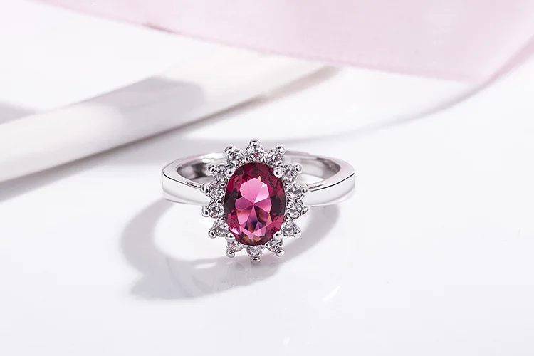 Bague Ringen, модные кольца с рубином, Настоящее 925 пробы, серебряные ювелирные изделия для женщин, амулеты, вечерние аксессуары