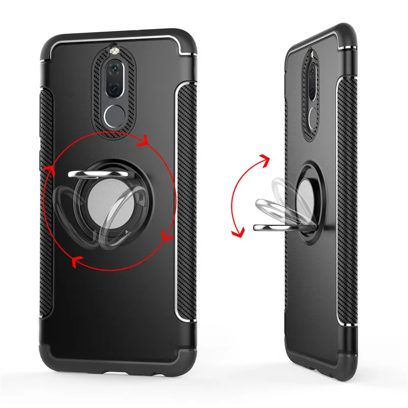 Чехол для Huawei Mate 10 Lite с магнитным кольцом и подставкой защитный чехол P10 P8 P9 2017 Plus