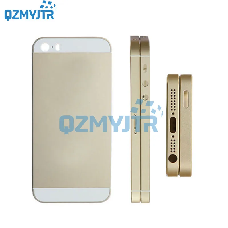 4," для iphone 5s крышка батареи задняя крышка Корпус задняя дверь Чехол средняя рамка Шасси с боковой сборка кнопок для iphone SE 5SE