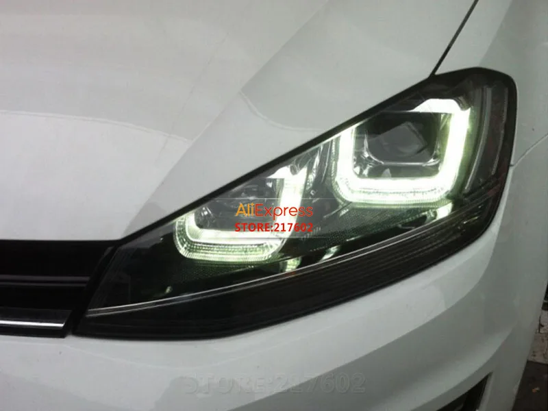 Фара для VW Volkswagen Golf 7 европейская версия с серебряной линией | Автомобили и