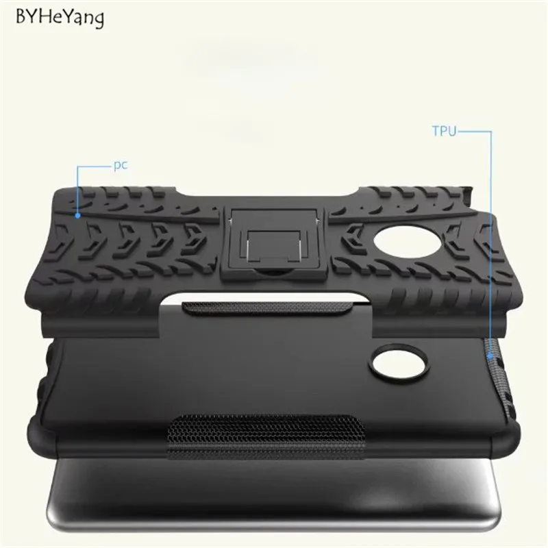 Чехол byheyang для Xiaomi Mi Max 2 прочный ударопрочный чехол из ТПУ и ПК с подставкой