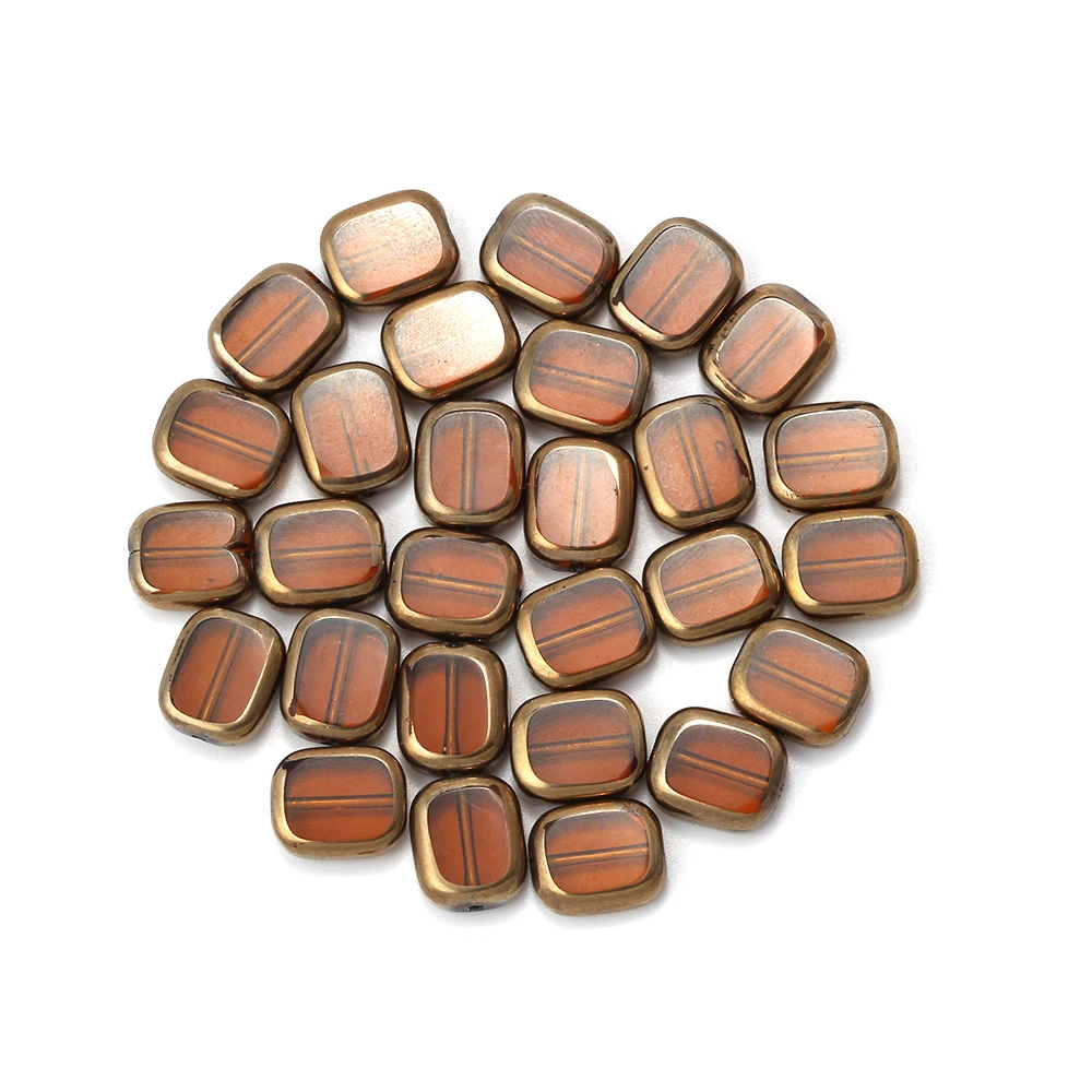 MEIBEADS 28 шт./лот Квадратные бусины из прозрачного стекла ювелирные аксессуары