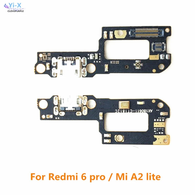 

Гибкий кабель с usb-портом для зарядки, док-станция Micro USB для Xiaomi Redmi 6 Pro