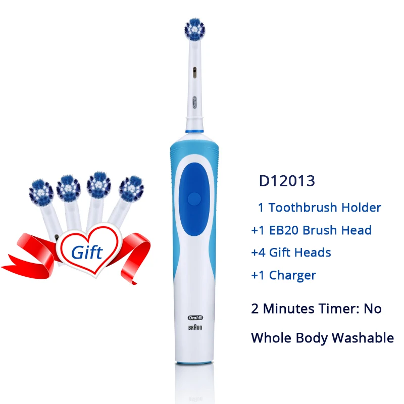 Электрическая зубная щетка Oral B Vitality серии D12 точная Чистящая Индуктивная с