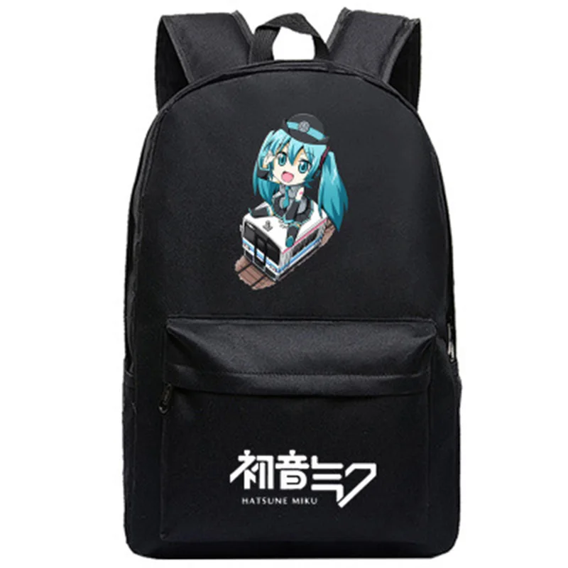 Hatsune рюкзак с Miku аниме-сумки для школьников школьные сумки для мальчиков и девочек рюкзак для путешествий сумка для ноутбука Mochila