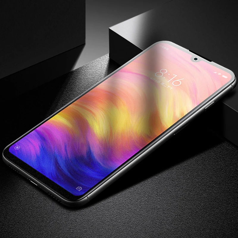 9D Matte frosted protective glass on for xiaomi redmi note 7 pro note7 7pro siomi xiomi not 7 not7 tempered film screenprotector