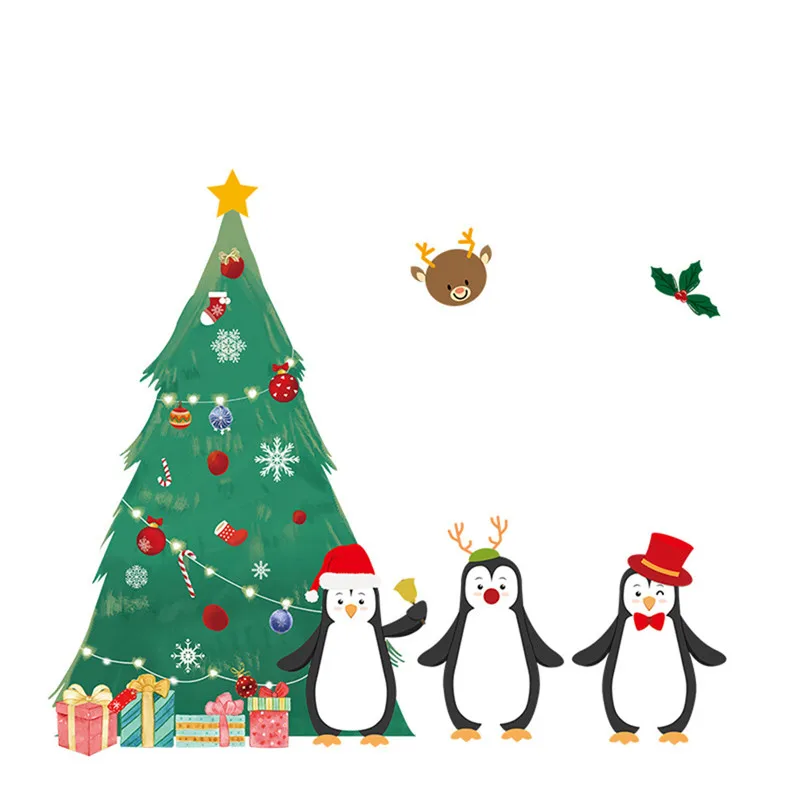 1 шт. стикер на стену Merry Christmas Настенная Наклейка окно Декор домашний магазин