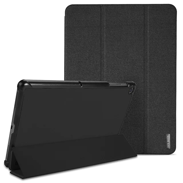 black DUX DUCIS PU Leather Flip Case for Samsung Galaxy TAB S5E Smart Protective Cover for Samsung TAB S5E S5 E 10.5 inch New - Цвет: black
