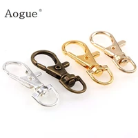 10pcslot 15x35mm classic keychain swivel lobster clasp clips hook key chain split key ring for bag belt dog chains