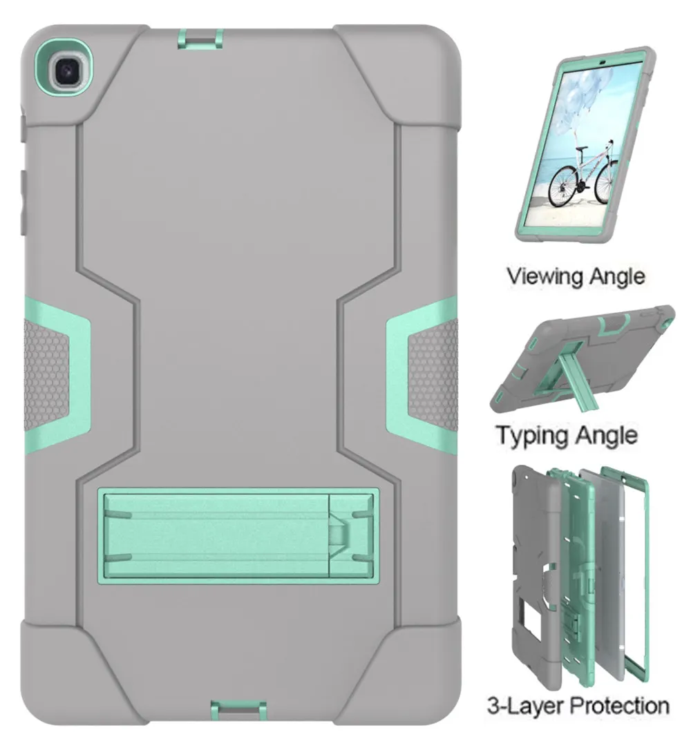 Сверхпрочный силиконовый чехол для samsung Galaxy Tab A 10,1 SM-T510/T515 10," планшет Funda Capa противоударный чехол для детей+ подарки