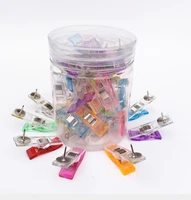 500pcs patchwork sewing fixing belt pushpin plastic clip clover wonder clips pvc plastic clips for patchwork sewing diy craft