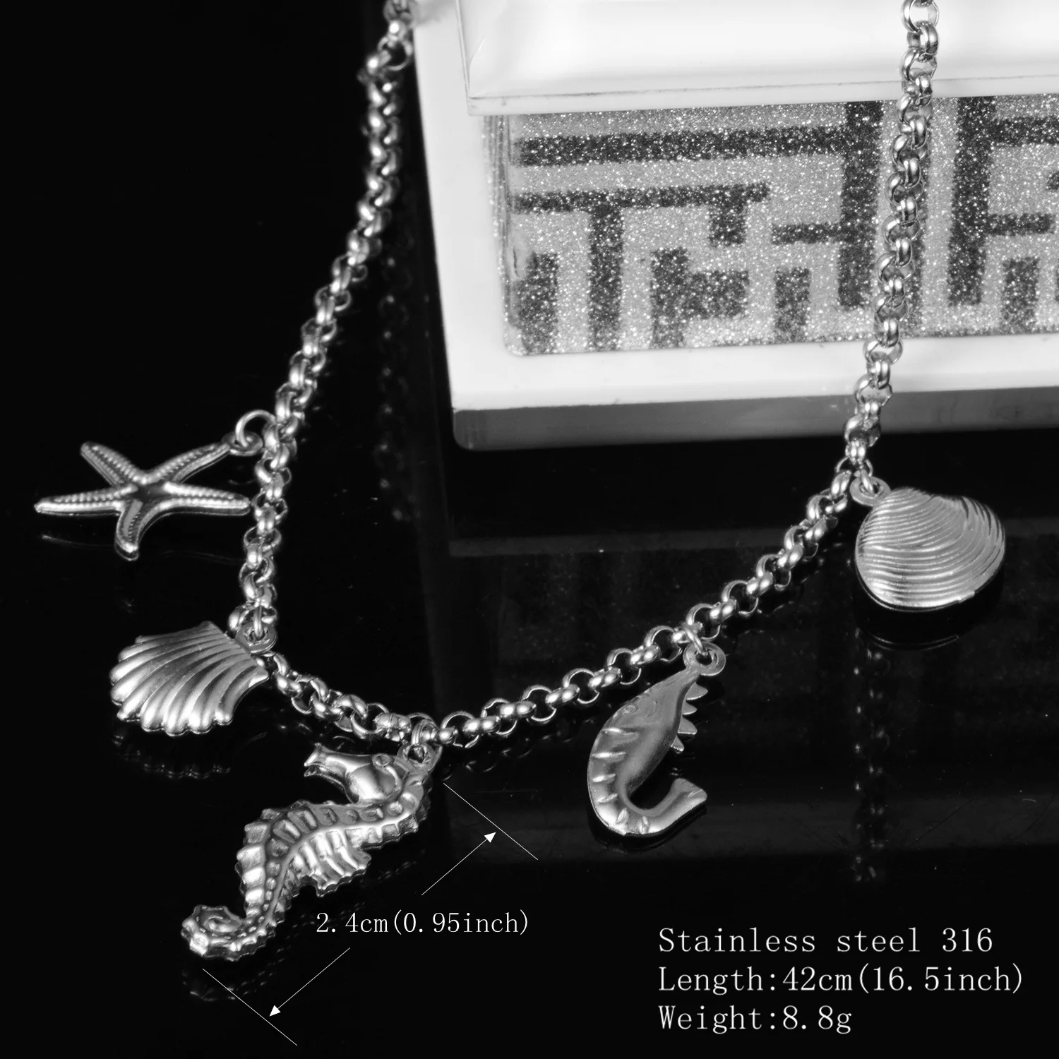 New Jewelry Stainless Steel Fashion Women's Marine Style Necklace | Украшения и аксессуары