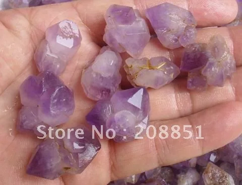 20 шт. натуральный аметист скелетного кварца точечный Кристалл кластер образцы