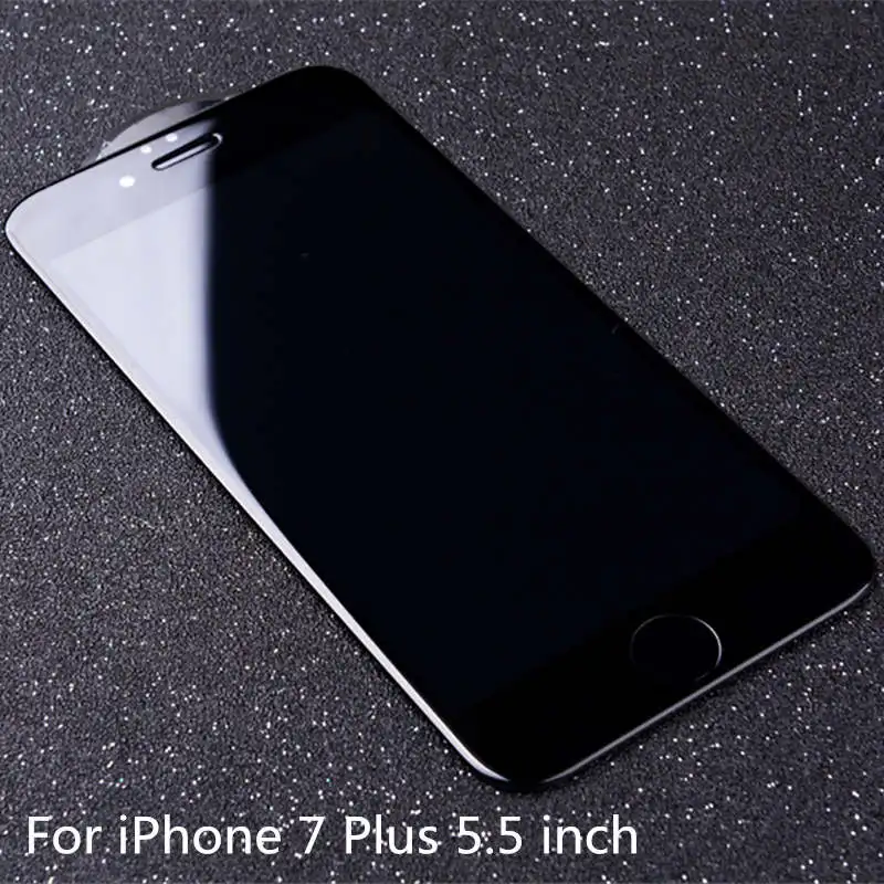 Black For 7 Plus 4D(2nd Gen 3D) полное покрытие закаленное стекло для iPhone 7 7 Plus изогнутая взрывобезопасная пленка 9H жесткий чехол на 7 7PLus 4," 5,5" - Цвет: Black For 7 Plus